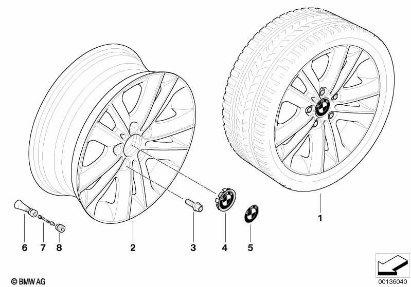 BMW LM Rad V-Speiche 141