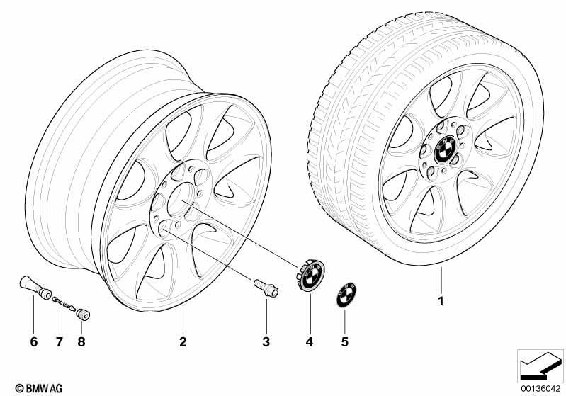 BMW LM Rad Sternspeiche 151