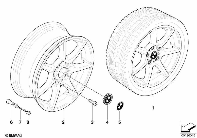 BMW LM Rad Sternspeiche 180