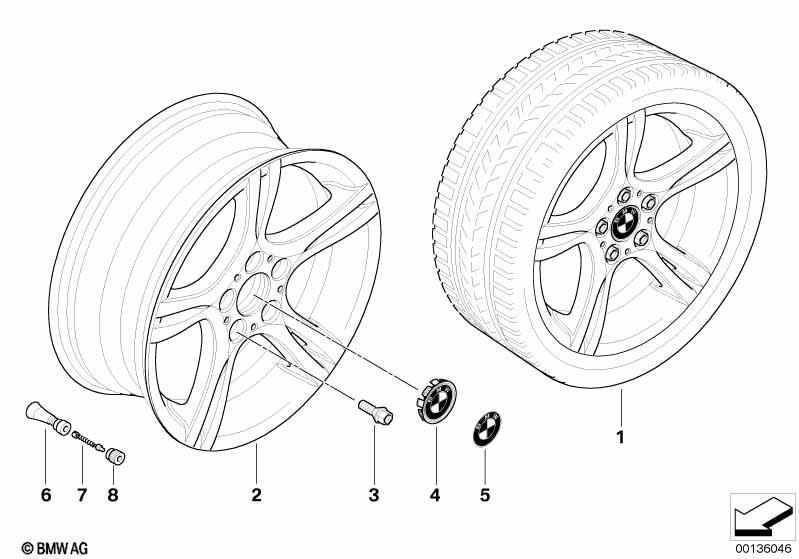 BMW LM Rad Sternspeiche 181