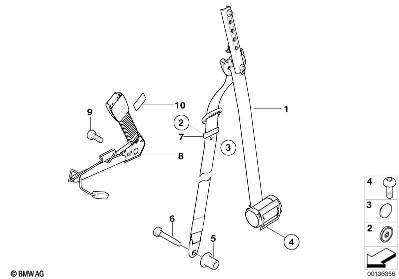 Sicherheitsgurt vorn ab 10/03