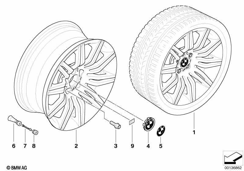 BMW LM Rad M Doppelspeiche 172