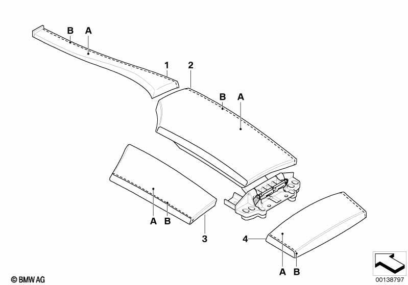 Individual Mittelarmlehne Leder