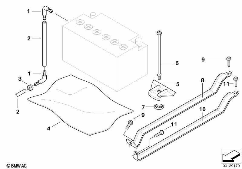 Batteriebefestigung u. Anbauteile