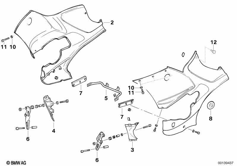 Vollverkleidung/grundiert/Halter