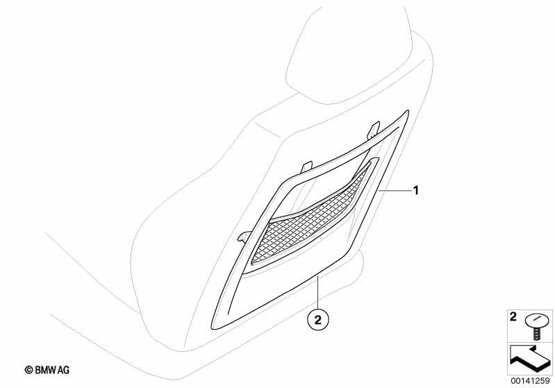 Nachrüstung Netztasche an Sitzlehne