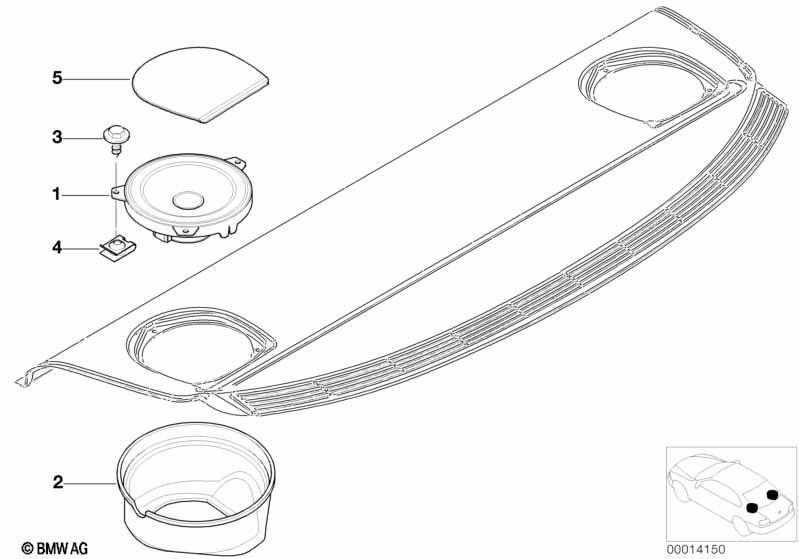 Einzelteile Stereo System Ablegeboden