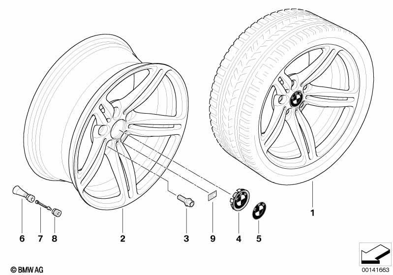 BMW LM Rad M Doppelspeiche 167