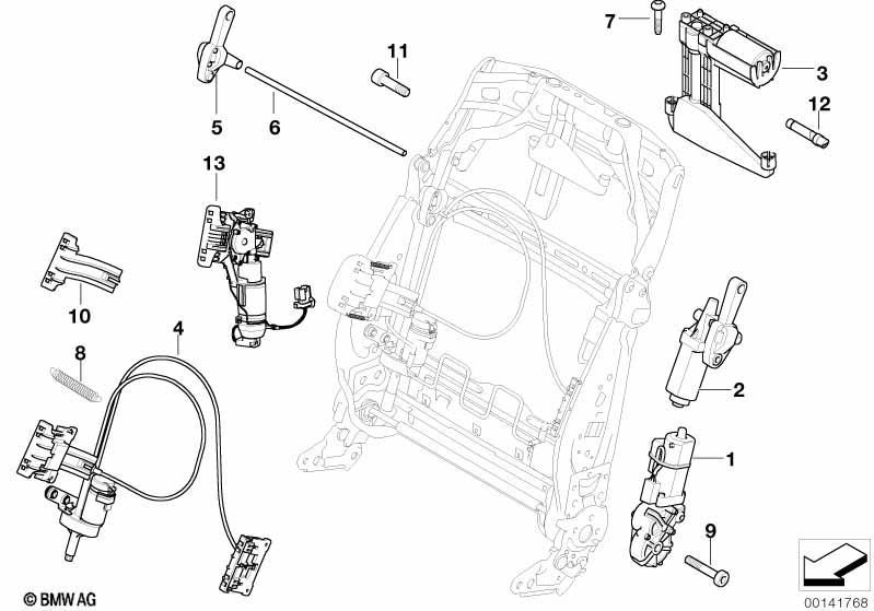 Sitz vorn Elektrik und Antriebe Lehne