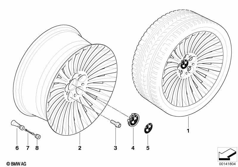 BMW LM Rad Speichenstyling 176