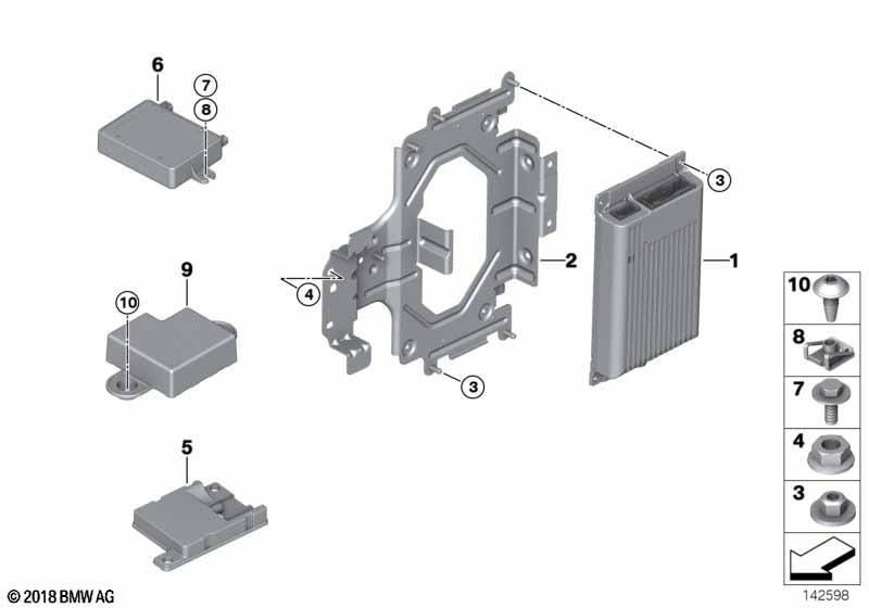 Einzelteile Autotelefon Gepäckraum Japan