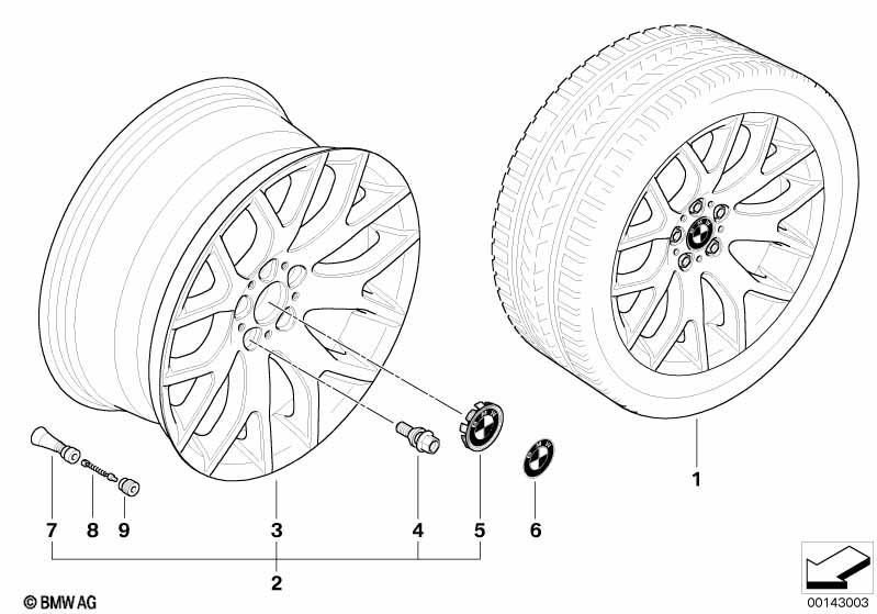 BMW LM Rad Kreuzspeiche 177