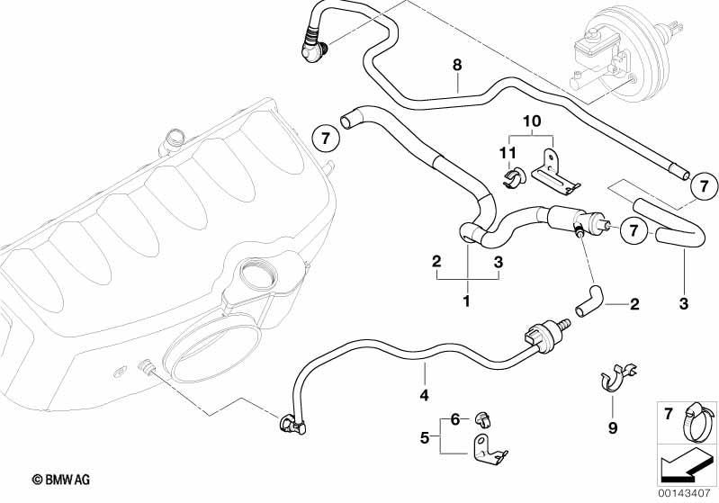 Unterdrucksteuerung-Motor