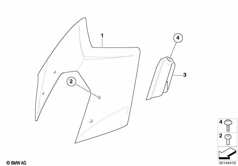 Windschild getönt