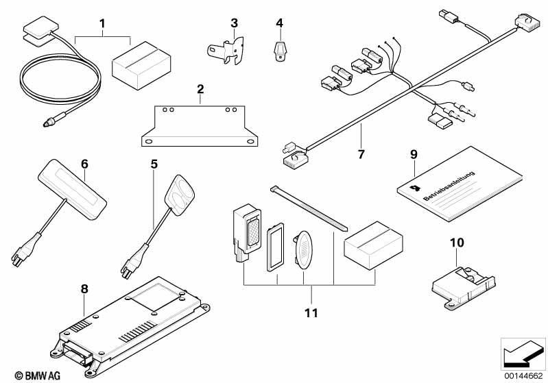 Einzelteile Freisprechanlage Bluetooth