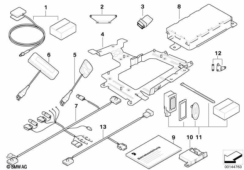 Einzelteile Freisprechanlage Bluetooth