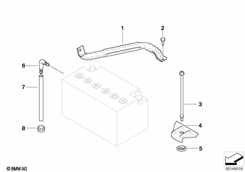 Batteriebefestigung u. Anbauteile