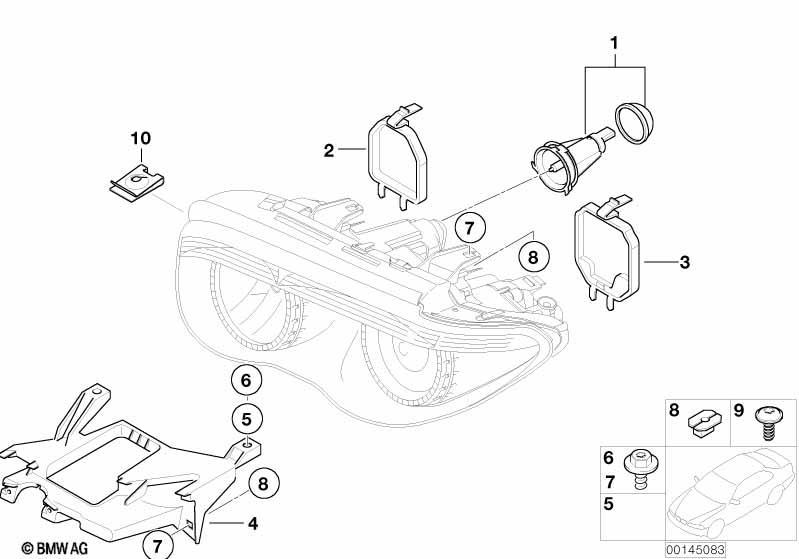 Einzelteile Scheinwerfer Xenon