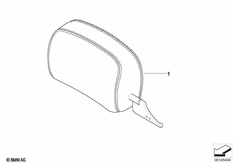 Individual Kopfstütze vorne Leder