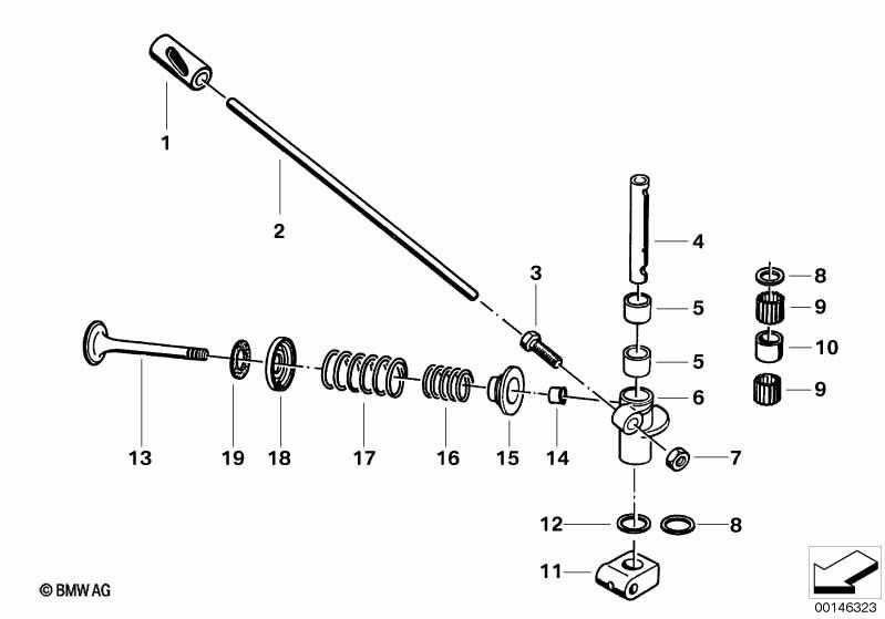 Ventilsteuerung-Kipphebel/Ventile