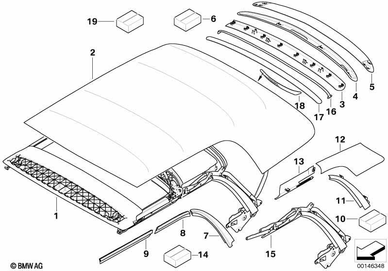 Verdeck Anbauteile