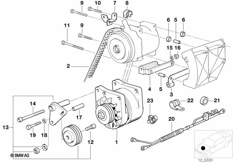 Zusatzgenerator/Befestigungsteile