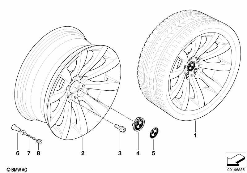 BMW LM Rad Sternspeiche 218