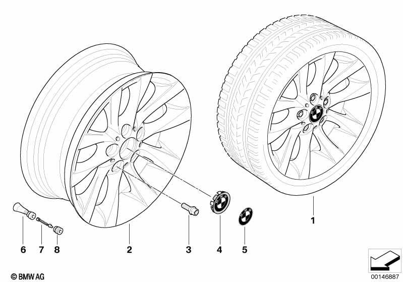 BMW LM Rad V-Speiche 217