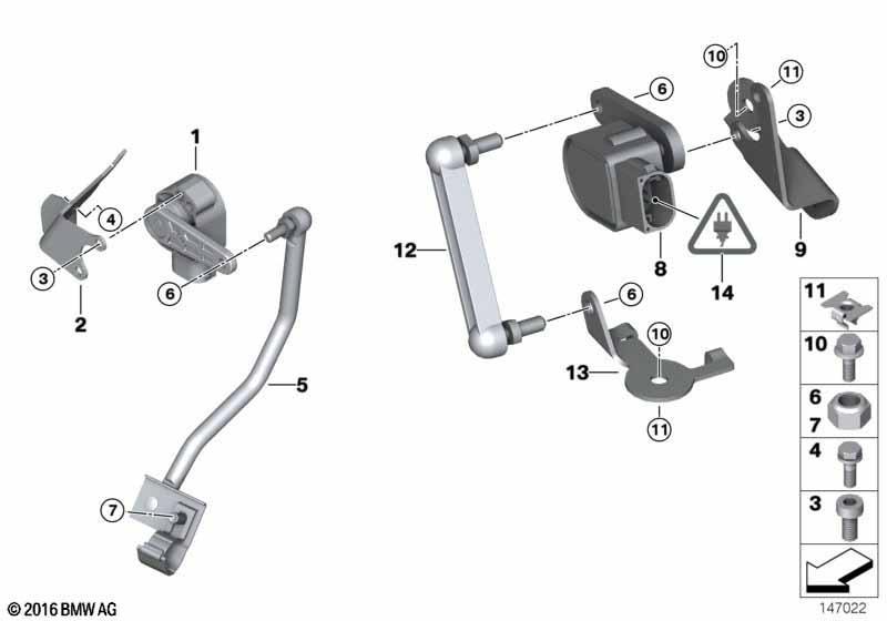 Sensor Leuchtweitenregulierung Allrad