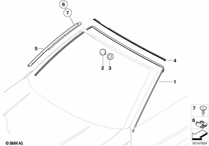 Verglasung Anbauteile