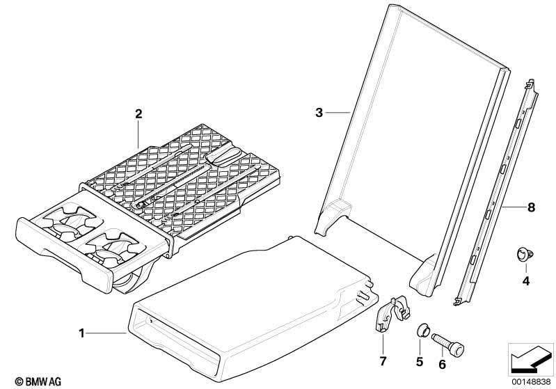 Sitz hinten Mittelarmlehne