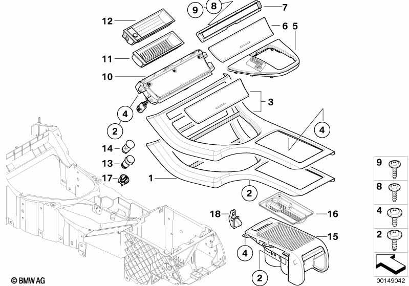 Anbauteile Mittelkonsole