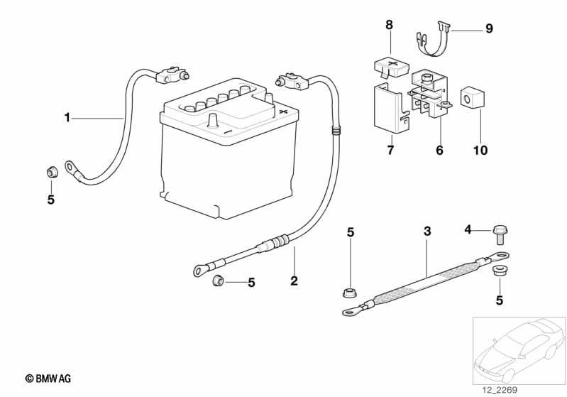 Batteriekabel(Batterie hinten)