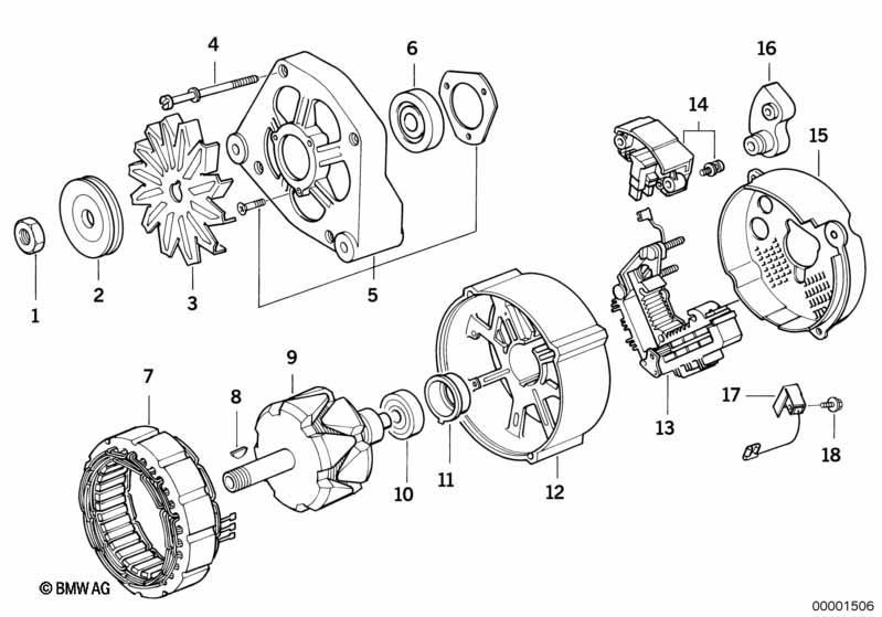 Generator Einzelteile 105A