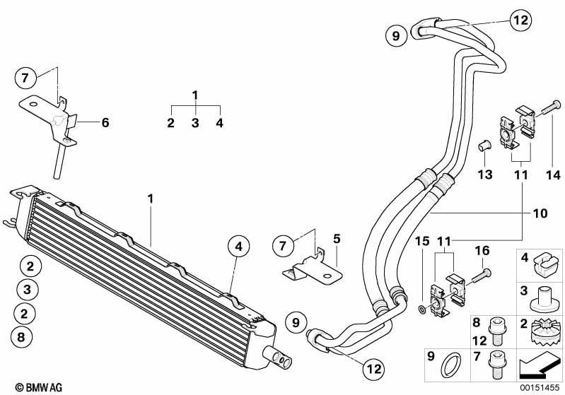 Motorölkühler/Ölkühlerleitung