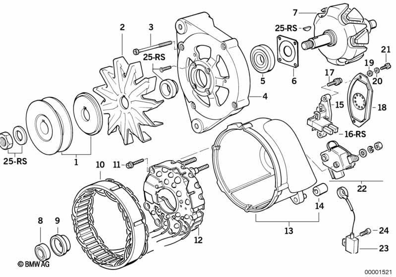 Generator Einzelteile 90A