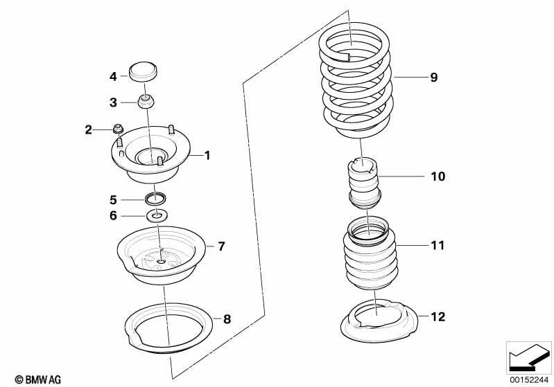 Schraubenfeder/Stützlager/Anbauteile