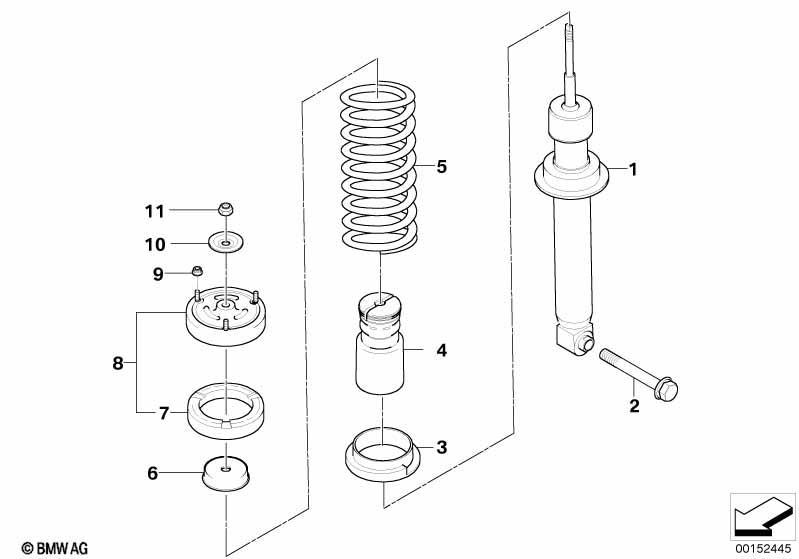 Federbein hinten-Schraubenfeder/Anbaut.