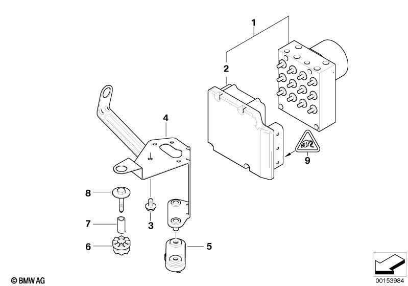 Hydroaggregat DSC/Steuergerät/Halterung