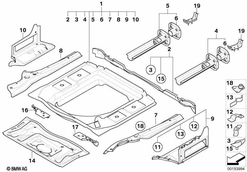 Gepäckraumboden Anbauteile