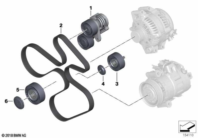 Riementrieb-Generator/Klima/Lenkhilfe