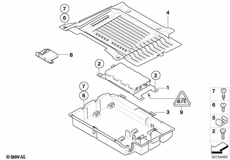 Einzelteile SA 644 Gepäckraum/USB