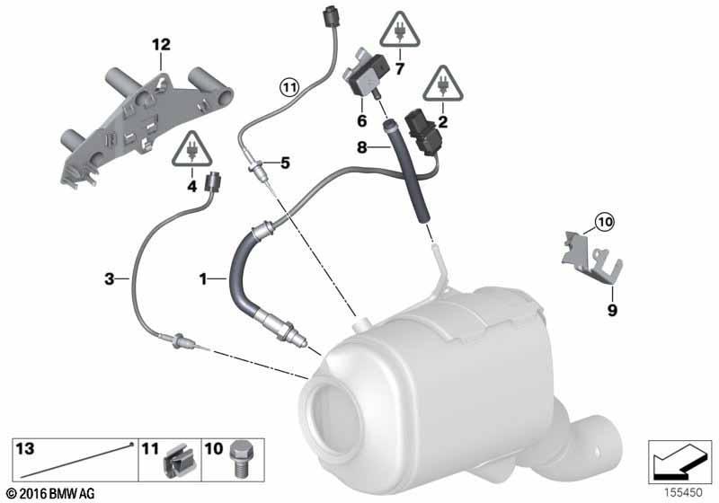 Dieselpartikelfiltersensorik/Anbauteile