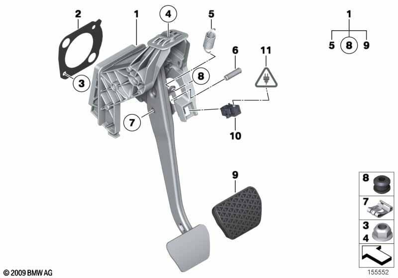 Fusshebelwerk Automatikgetriebe