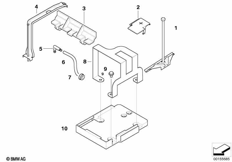 Batteriebefestigung u. Anbauteile