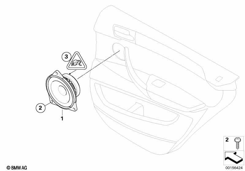 Einzelteile Stereo System Tür hinten