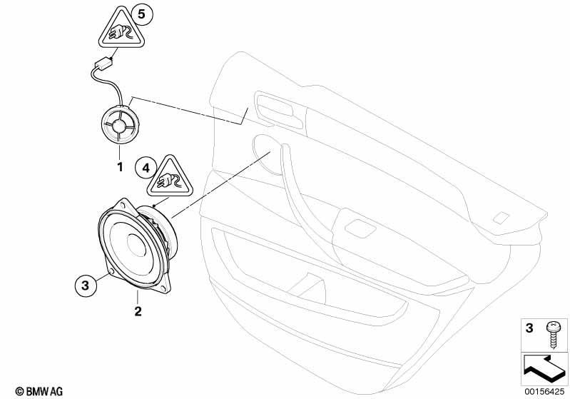 Einzelteile Top-HiFi System Tür hinten