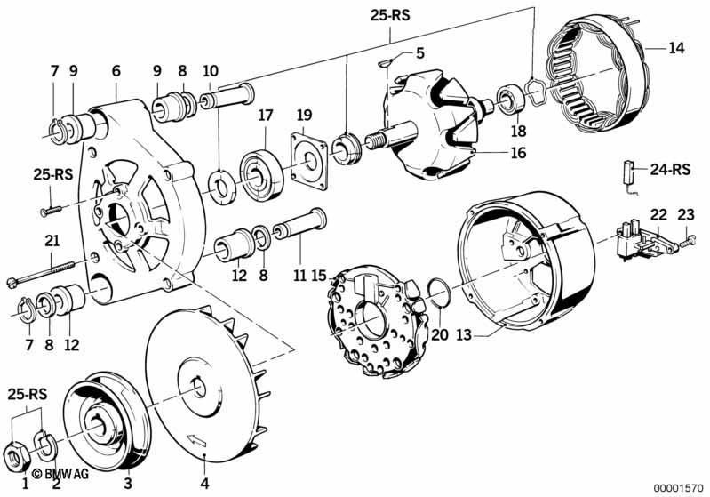 Generator Einzelteile 65A