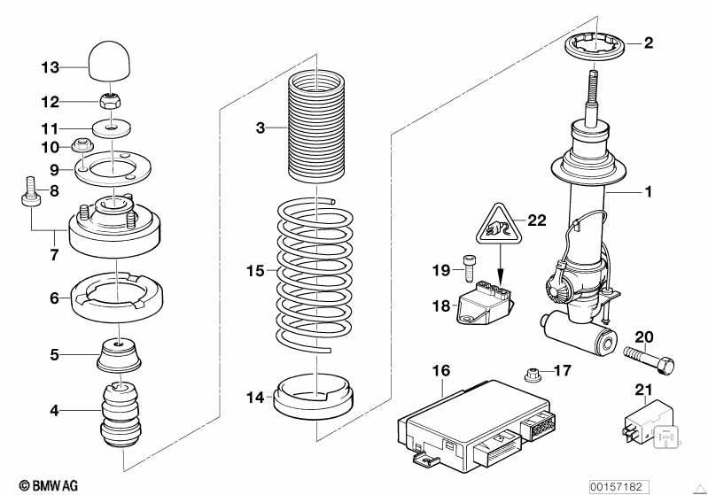 Federbein hinten EDC/Niveauregulierung