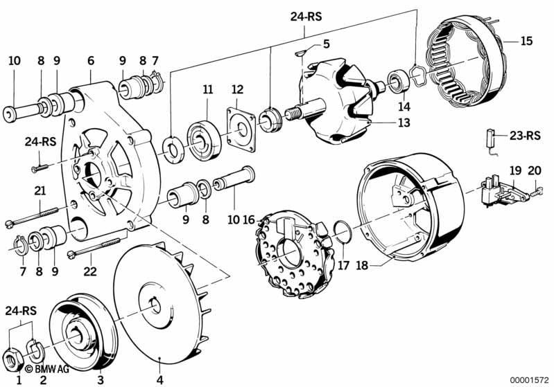 Generator Einzelteile 90A